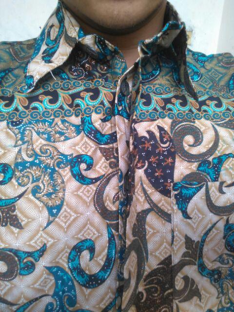 Belanja Kemeja Batik Pria Ppbtk07 Modern Lengan Panjang Casual Modis Trendy Masa Kini M L Xl
