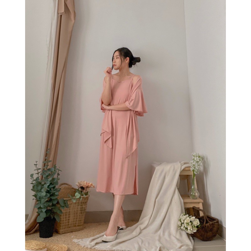 Akane Pastel Lounge Set Dress