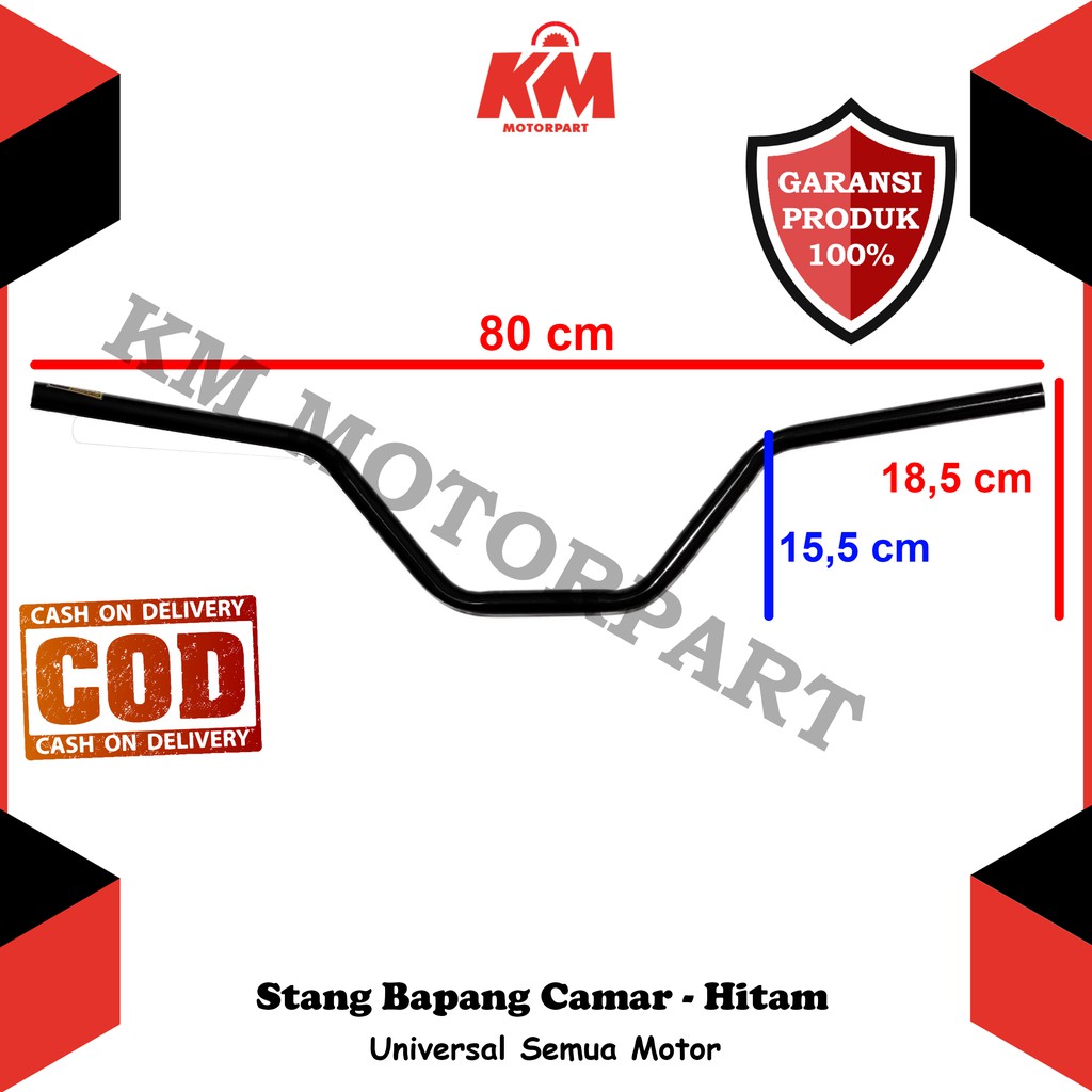 Stang Camar Modif Racing Stir Setang Tinggi 80cm Universal Semua Motor PCX RxKing Ninja Vixion Byson