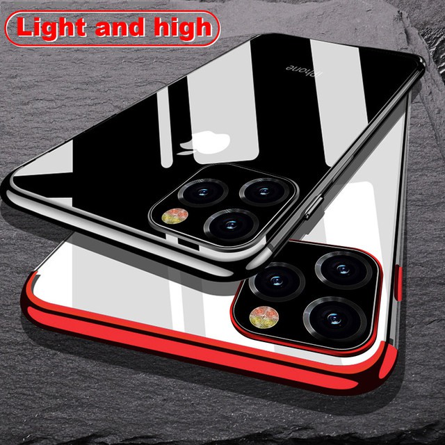 Iphone 11 / 11 Pro / 11 Pro Max Soft Case Luxury Plating List Chrome