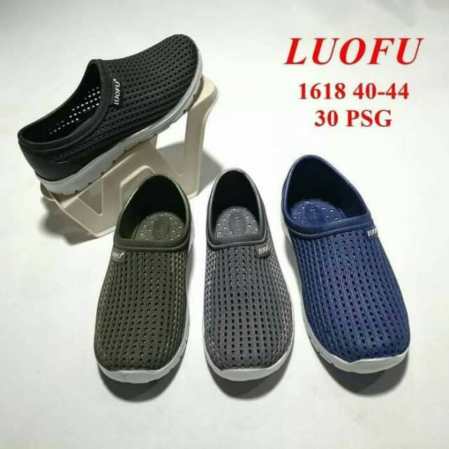 Sepatu Kets Pria Sepatu Jelly Import LUOFU 1618
