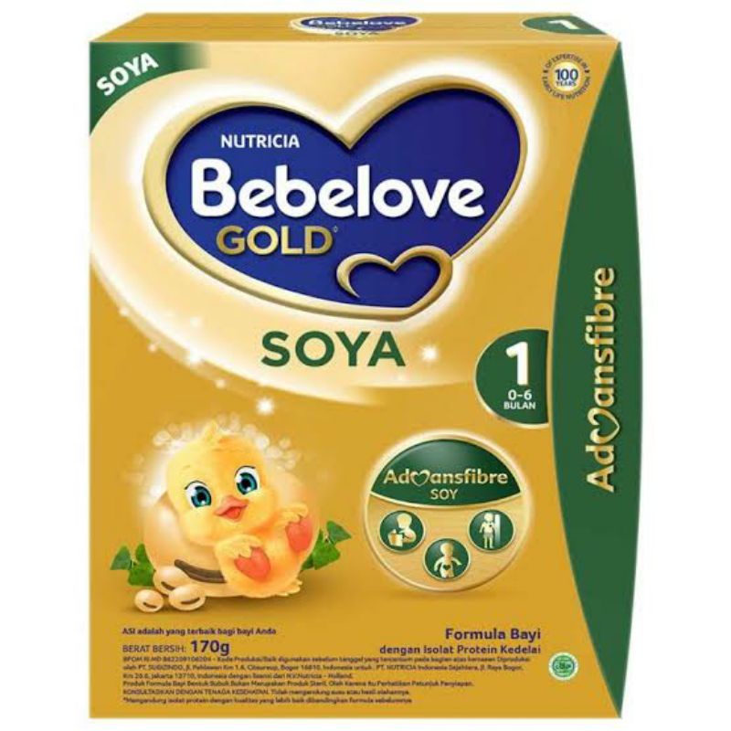 Bebelove gold soya 1(0-6 bulan) 170 gr