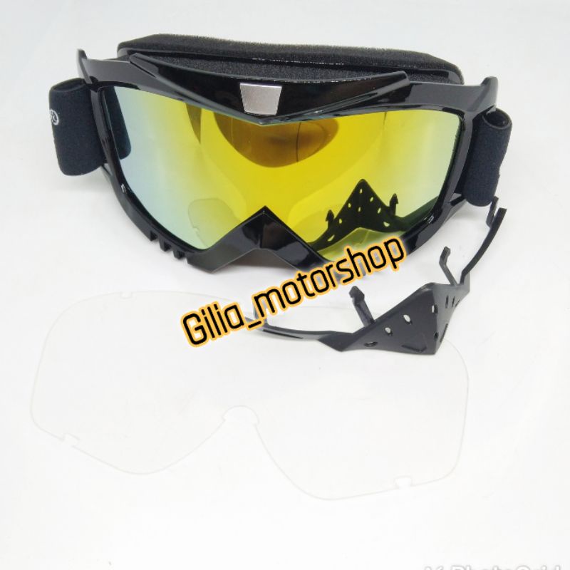 Kacamata Goggle Cross Scarlett 1205 Original Solid Rainbow Google Cross Kacamata Cross Scarlet Trail Cross