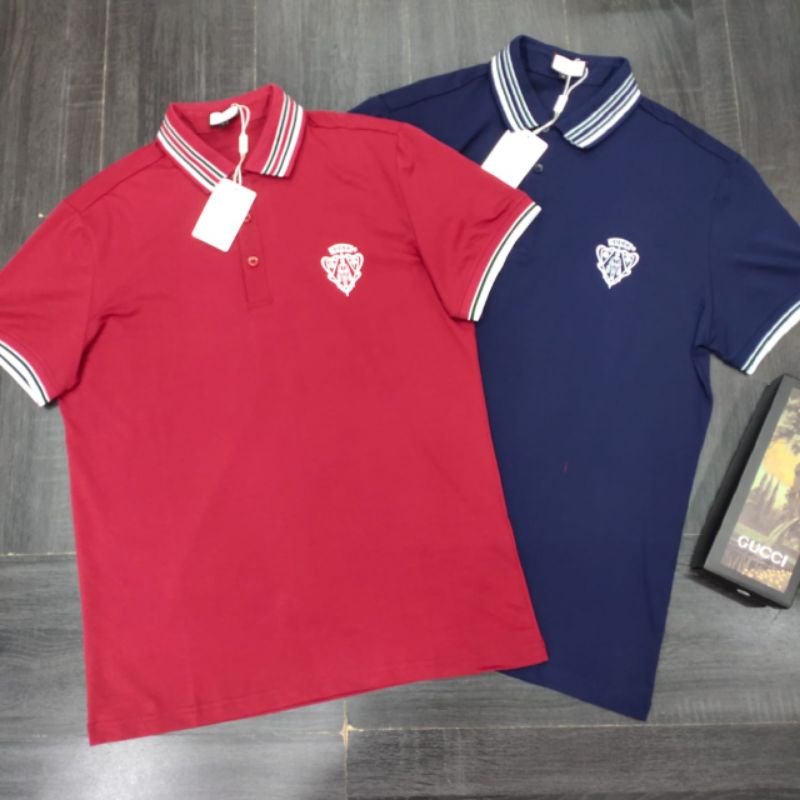 KAOS SHIRT POLO GUCCI / KAOS POLO IMPORT PREMIUM / KAOS BRANDED