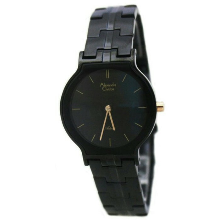 Jam Tangan Wanita Alexandre Cristie AC 8410  Full Black Original