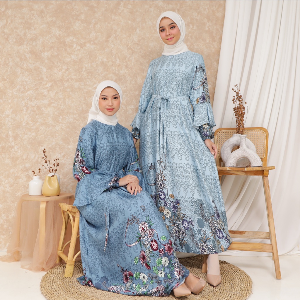 Gamis Gamis Eksklusif Best Seller Wardah Aneeska I Jumbo Bahan Sutra(Q1Y7) BEST SELLER Gamis Terkini