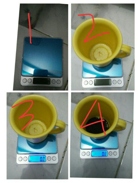 Timbangan Dapur Mini Digital Platform Scale 1kg 0.1g - I2000