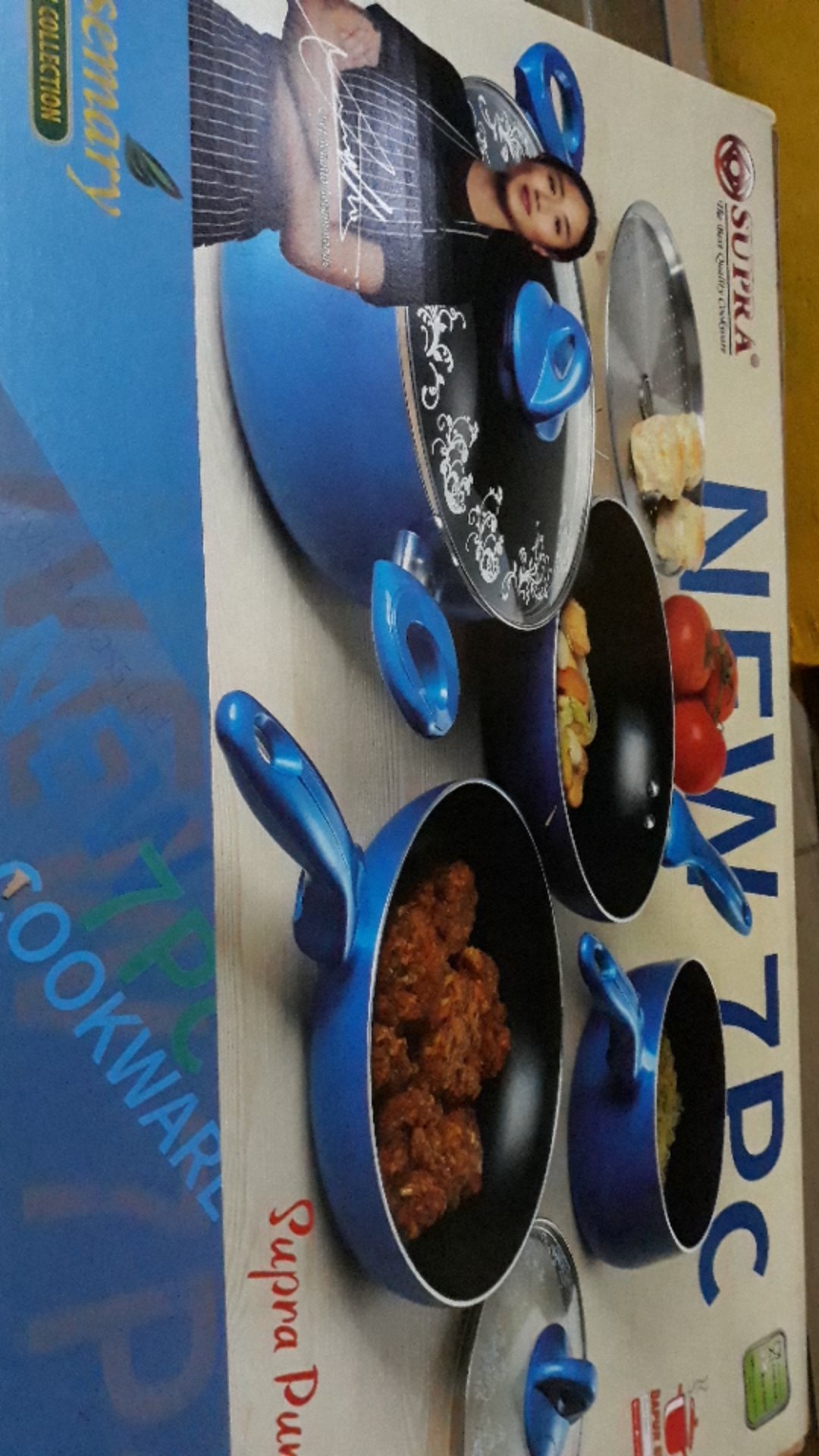 Panci Set / Wajan Set / Cookware 7pcs Supra - Ice Flower Ungu