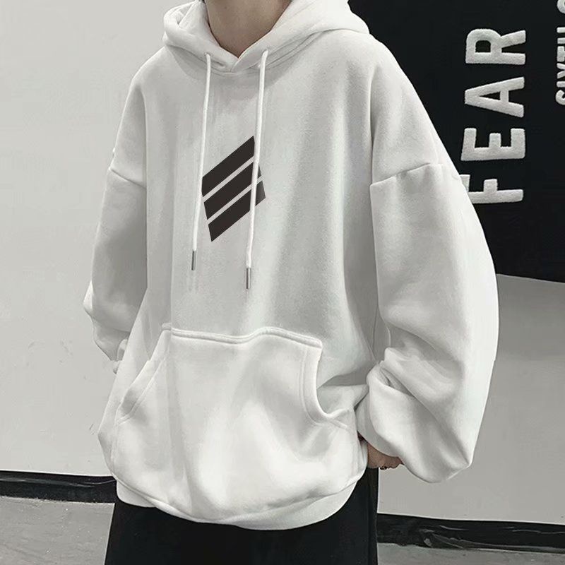 (S - XXXXL 5XL 6XL) Hoodie SIMPLE LOGO Korean Street Style Bigsize Harajuku Jacket Jumper Oversize Ulzzang Unisex