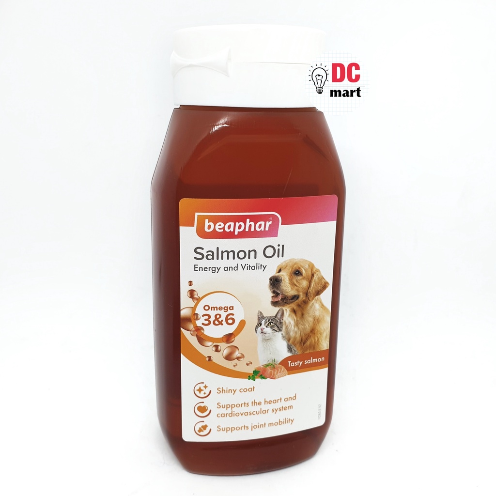 Beaphar Salmon oil 430mL / Suplemen Vitamin Bulu Hewan Anjing dan Kucing