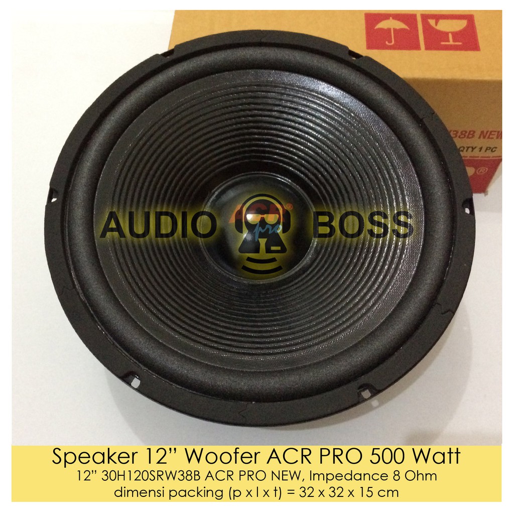 Speaker 12 Inch Woofer ACR PRO 500 Watt - Speaker Woofer Wufer 12 Inch