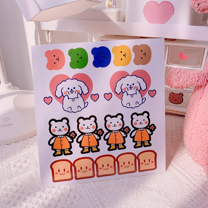 HL0126 Stiker Jurnal Set Motif Sticker Diary Planner Book Aesthetic S1241