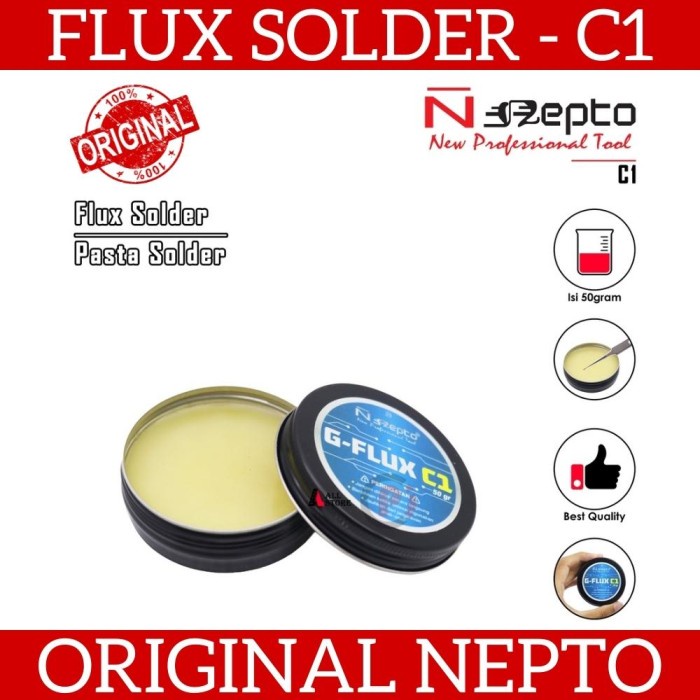 Original NEPTO G Flux C1 Pasta Flux Minyak Solder Best Quality 50gr