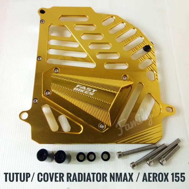 Cover Tutup Radiator Full CNC Fastbikes Pnp Yamaha Nmax - Aerox 155