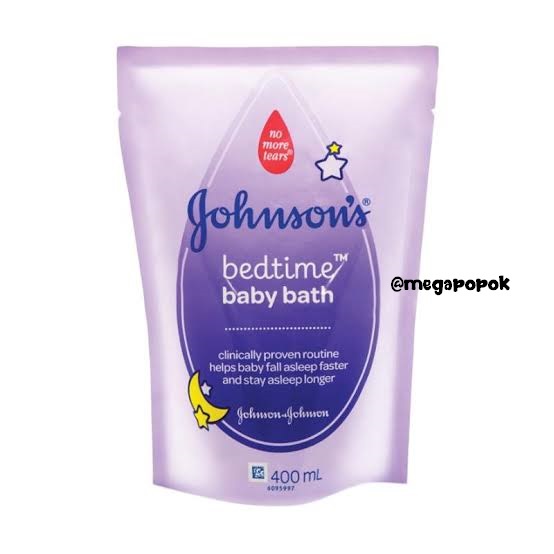 Johnson's Baby Bath Bedtime/Hair &amp; Body Milk Rice/toptotoe Wash Refill 400ml/megapopok