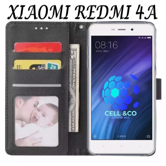 Flip cover XIAOMI REDMI 4A Flip case buka tutup kesing hp casing hp flip case leather wallet