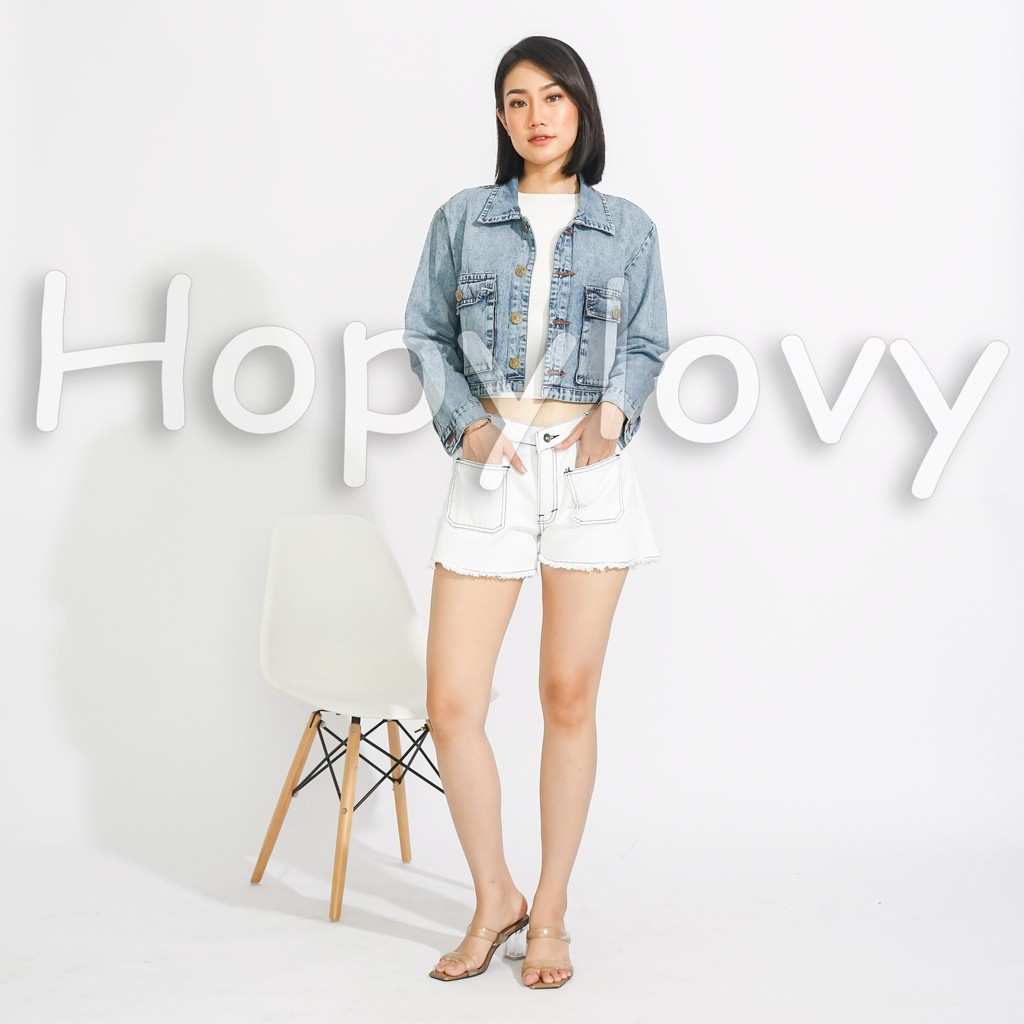 Celana Pendek Wanita | Hot Pants Jeans | Jeans Pendek Wanita Lowrie - HOPYLOVY