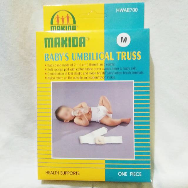 (Size M) Makida Babys Umbilical Truss / Sabuk bayi hernia