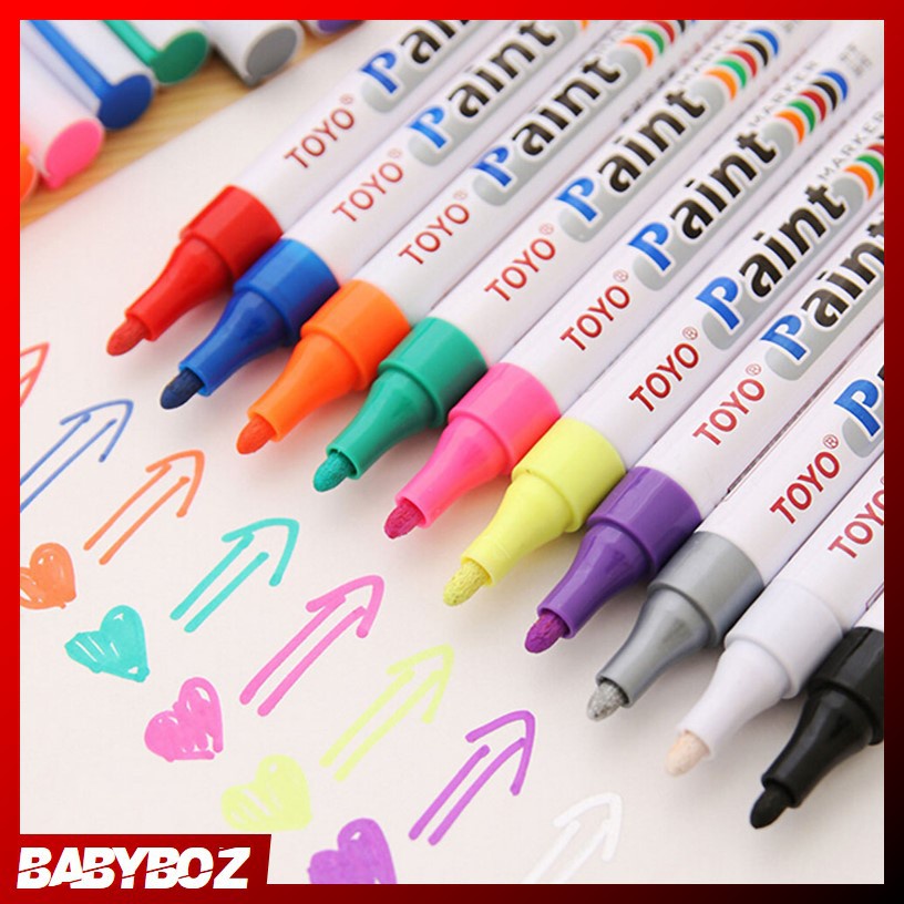 

BABYBOZ - SPIDOL BAN TOYO PAINT MARKER PERMANENT Sa101 original import spidol warna ban warna warni