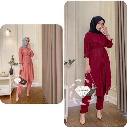 ZAHIRAASOPEE - Umi SetTunic / Tunik Umi Set / Tunik Terbaru 2022 Umi Set / Baju Tunik Murah / Tunik 