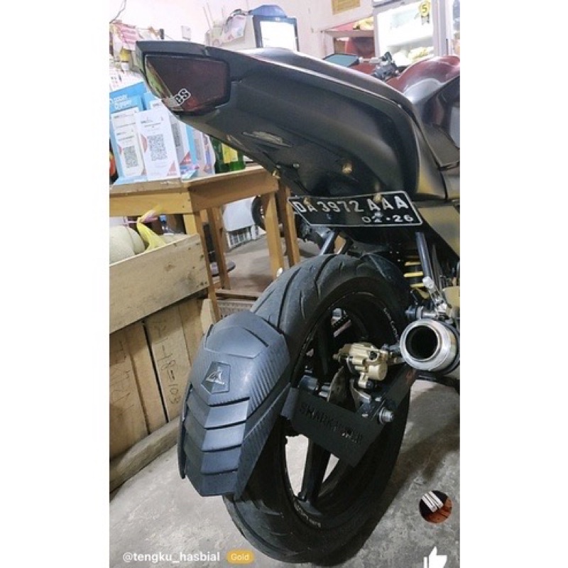 mudguard shark power mxking vixion ninja r15 v3 R25 cbr byson dll