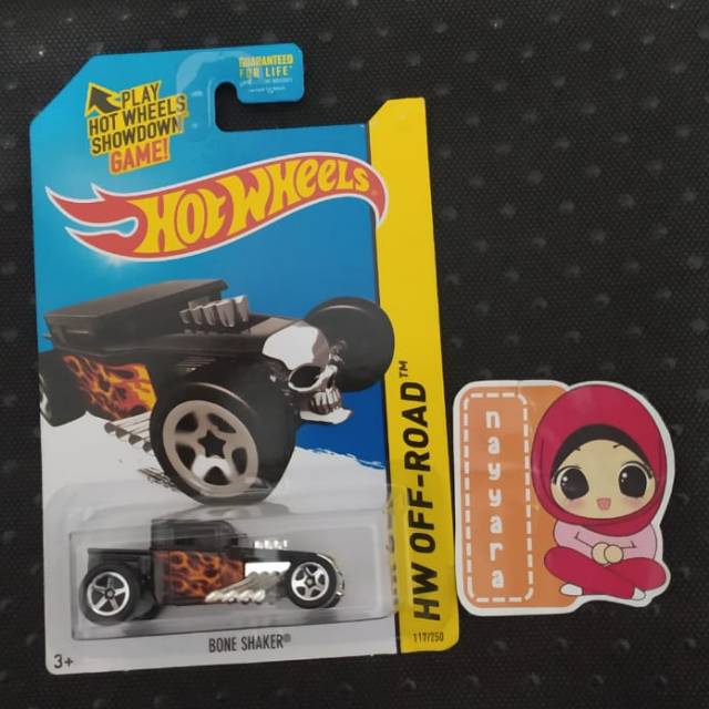 Hotwheels Bone Shaker Black - US CARD - HW OFF ROAD - Diecast