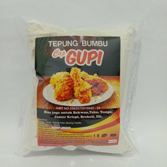 

Tepung Bumbu Cap Gupi Kemasan 500g