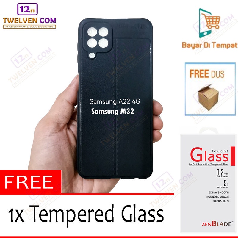 [FLASH SALE] Case Auto Focus Softcase Samsung M32 - Free Tempered Glass