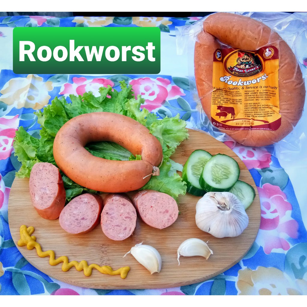 

Rookworst - Meat Lovers - 350 gram (1 pcs) - Sosis Babi - Pork Sausages