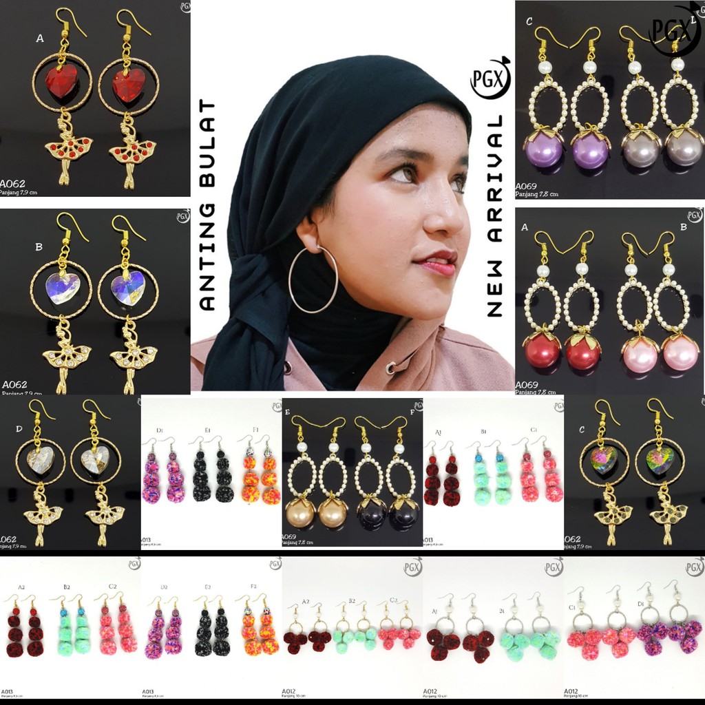 PGX Anting Hijab Panjang Aksesoris Fashion Jilbab Korea - A011