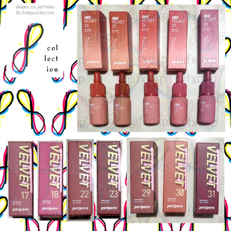 [ READY 🇮🇩 08 Sellout Red 16 Heart Fuchsia Pink 18 Star Plum Pink 26 Well-made Nude 31 Wine Nude 35 