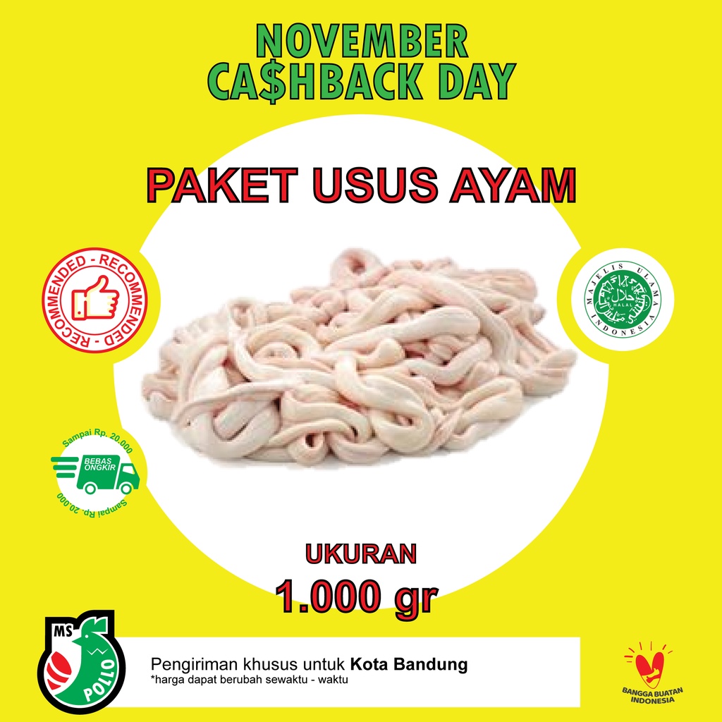 

PAKET USUS AYAM FROZEN