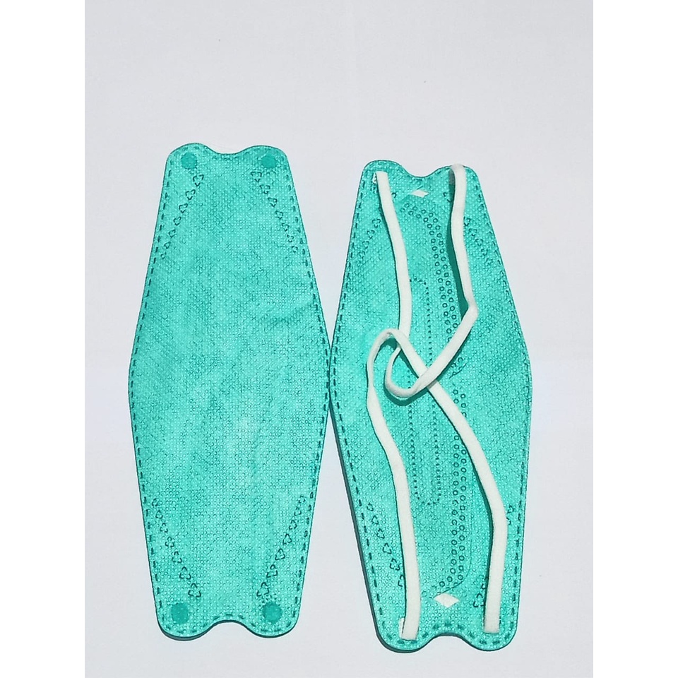 masker izin kemenkes evo kf94 hijab model sensi masker korea kf94 jilbab-hijau tosca pcs