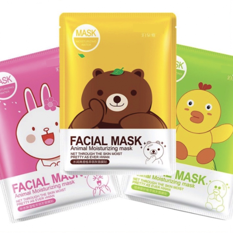 Animal Masker Wajah Moisturizing Mask Sheet BQ007