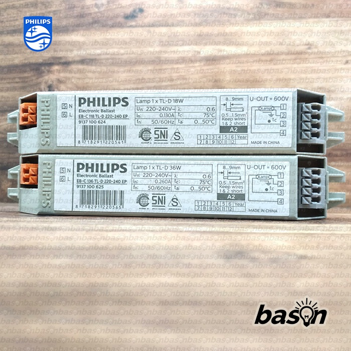 PHILIPS EB-C EP 118 atau 136 - Ballast Elektronik untuk lampu TL