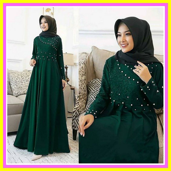 Gamis Wanita Gamis Ibu Ibu Muslimah Dres Kondangan Kekinian Gamis Jumbo Syari Dress Hari Raya Gamis 