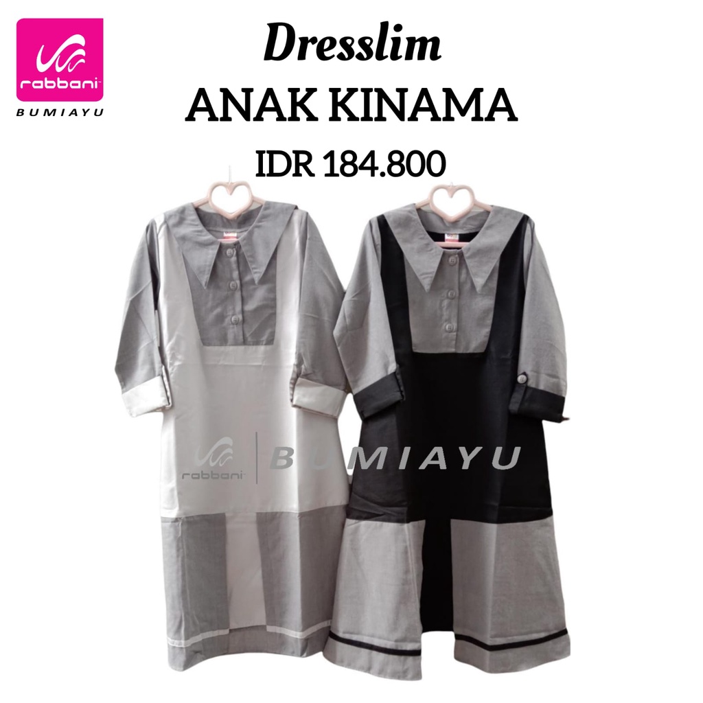 [GAMIS ANAK] DRESSLIM ANAK KINAMA RABBANI  - SARIMBIT SARANG KINAMA RABBANI