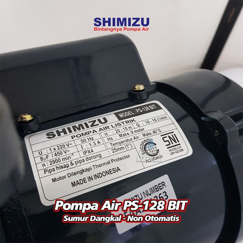 Pompa Air Shimizu PS128 BIT / Shimizu  Pompa Air PS 128 BIT / Pompa Shimizu PS 128 BIT