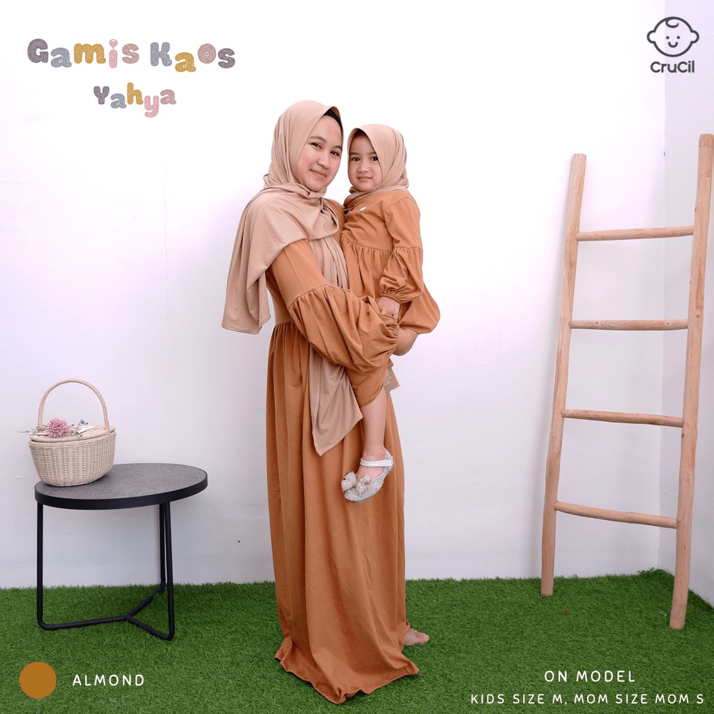 CruCil Factory Baju Gamis Kaos Yahya Busui (Size Mommy)