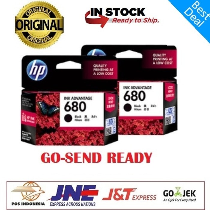 Tinta HP 680 Black Printer HP Deskjet 2135 3635