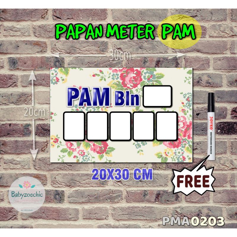 

Zoe Papan Meter Listrik PLN PAM motif Unik - Shabby 03