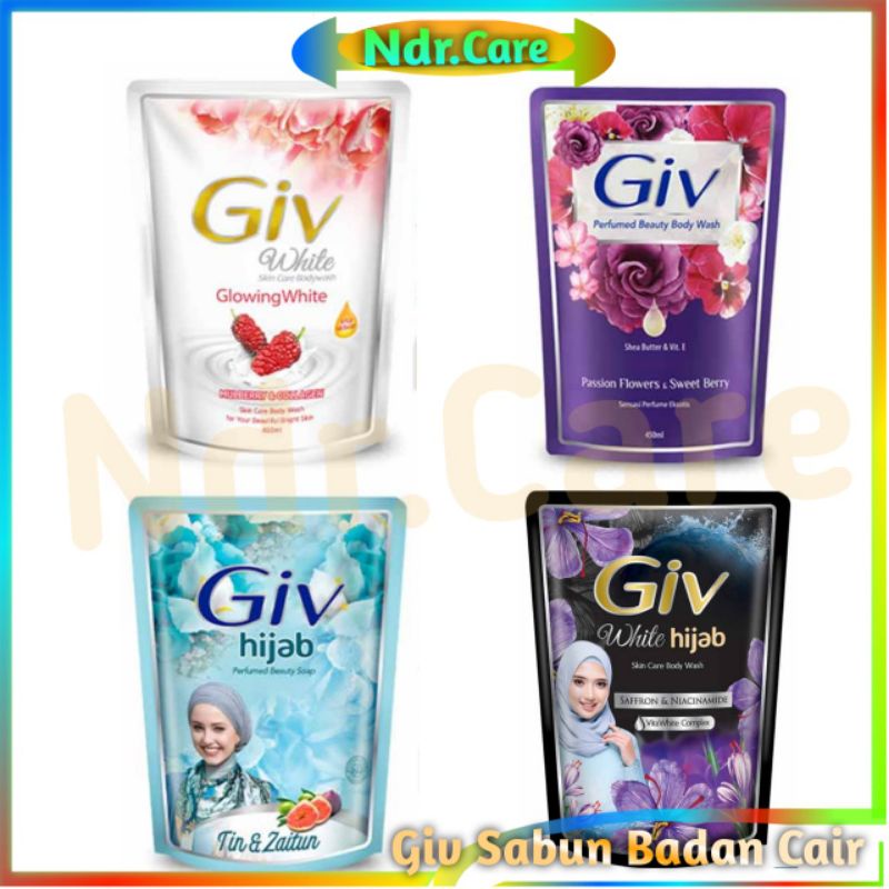 Giv Body Wash 400ml (packing aman free bubble)