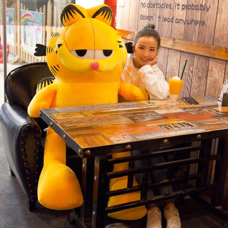 Mainan Boneka Stuffed Plush Kucing Big Garfield Giant Untuk Hadiah Bayi / Anak