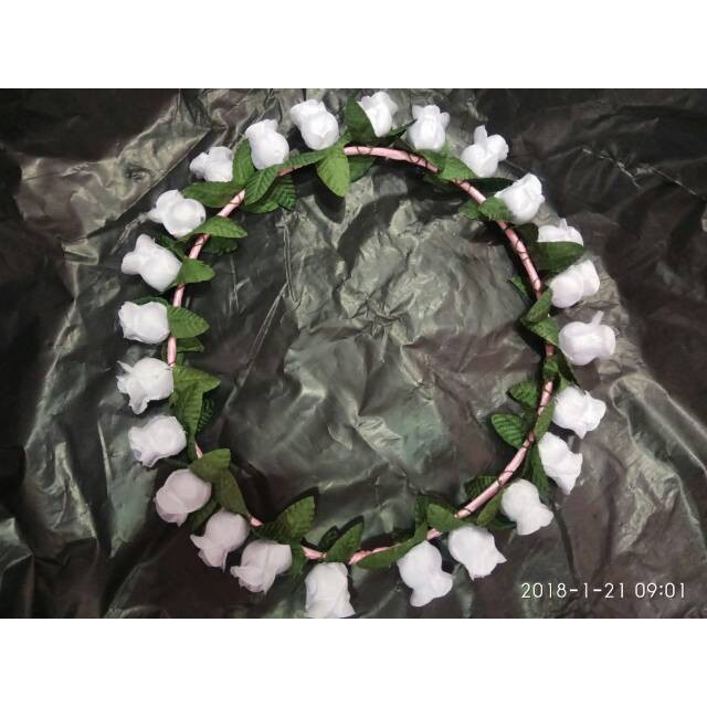 Flower crown SERUNI 6 PCS mahkota bunga/head pieces lusinan.