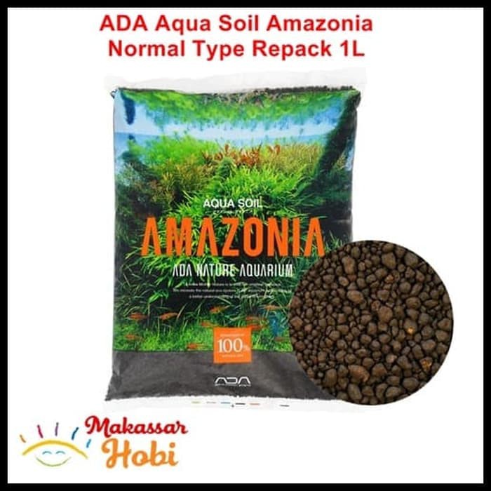 ADA Aqua Soil Amazonia NORMAL Type Repack 1L Aquascape Nature Aquarium