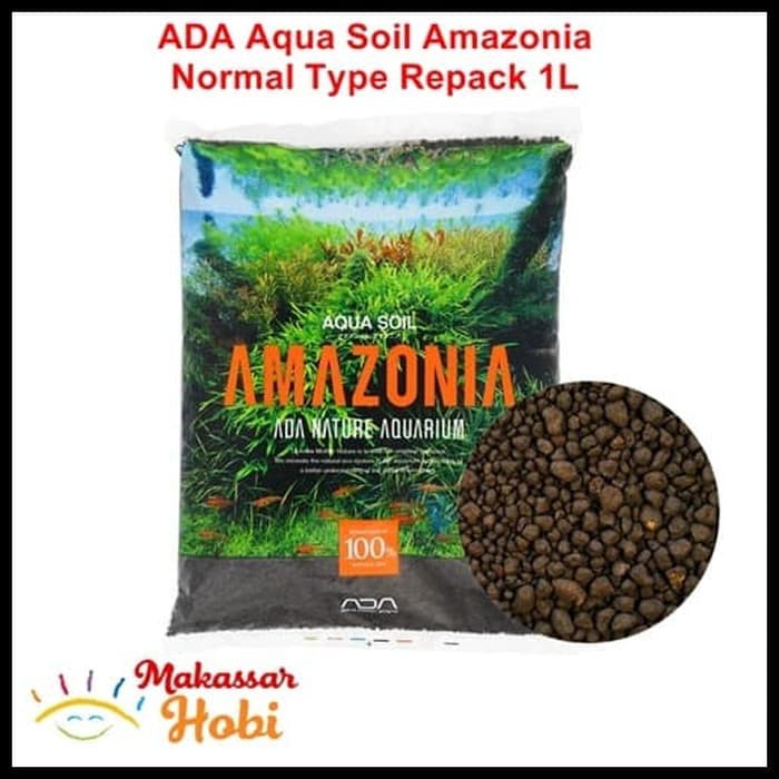 ADA Aqua Soil Amazonia NORMAL Type Repack 1L Aquascape Nature Aquarium