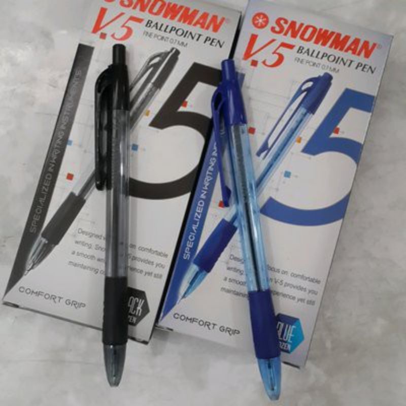 

Per Lusin Snowman V5 /Pulpen Snowman V5/Pena/Balpoint/Pen Cetek Cetak