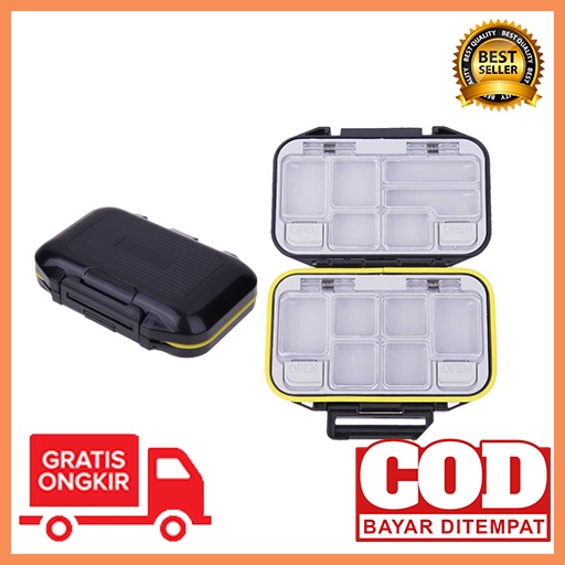 PROMO Box Kotak Perkakas Kail Pancing 12 Ruang / box tempat penyimpanan / kotak peralatan pancing / 