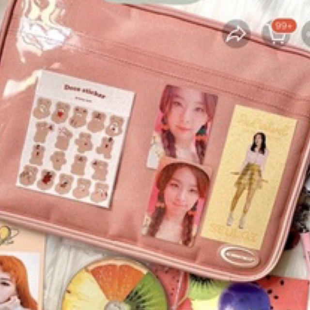 Tas Pouch Tablet Tab Laptop Bag Pelindung Laptop Almost Blue PEACH