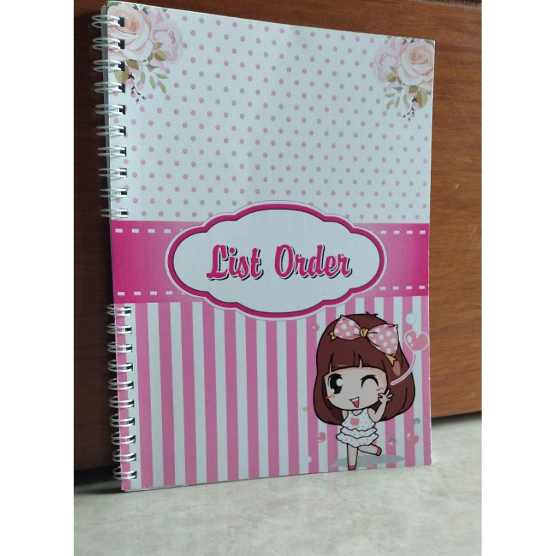 Buku ORDER BOOK seukuran buku tulis